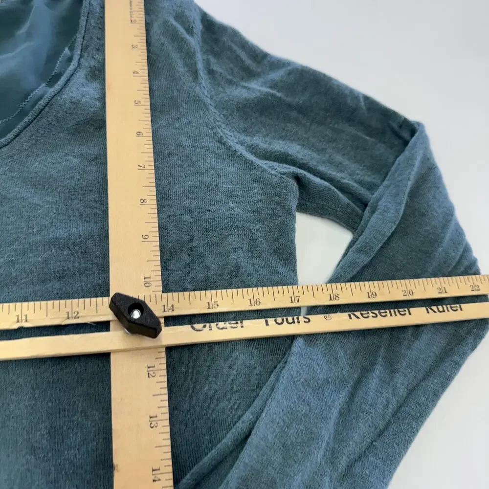 Soft Surroundings Top Womens X‎ Small Blue Songstress Chiffon Layered Blouse - Picture 7 of 7